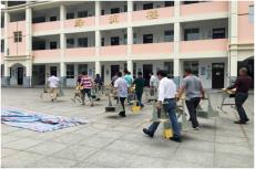 句容郭莊項(xiàng)目部協(xié)助當(dāng)?shù)卣_展水災(zāi)應(yīng)急安置工作